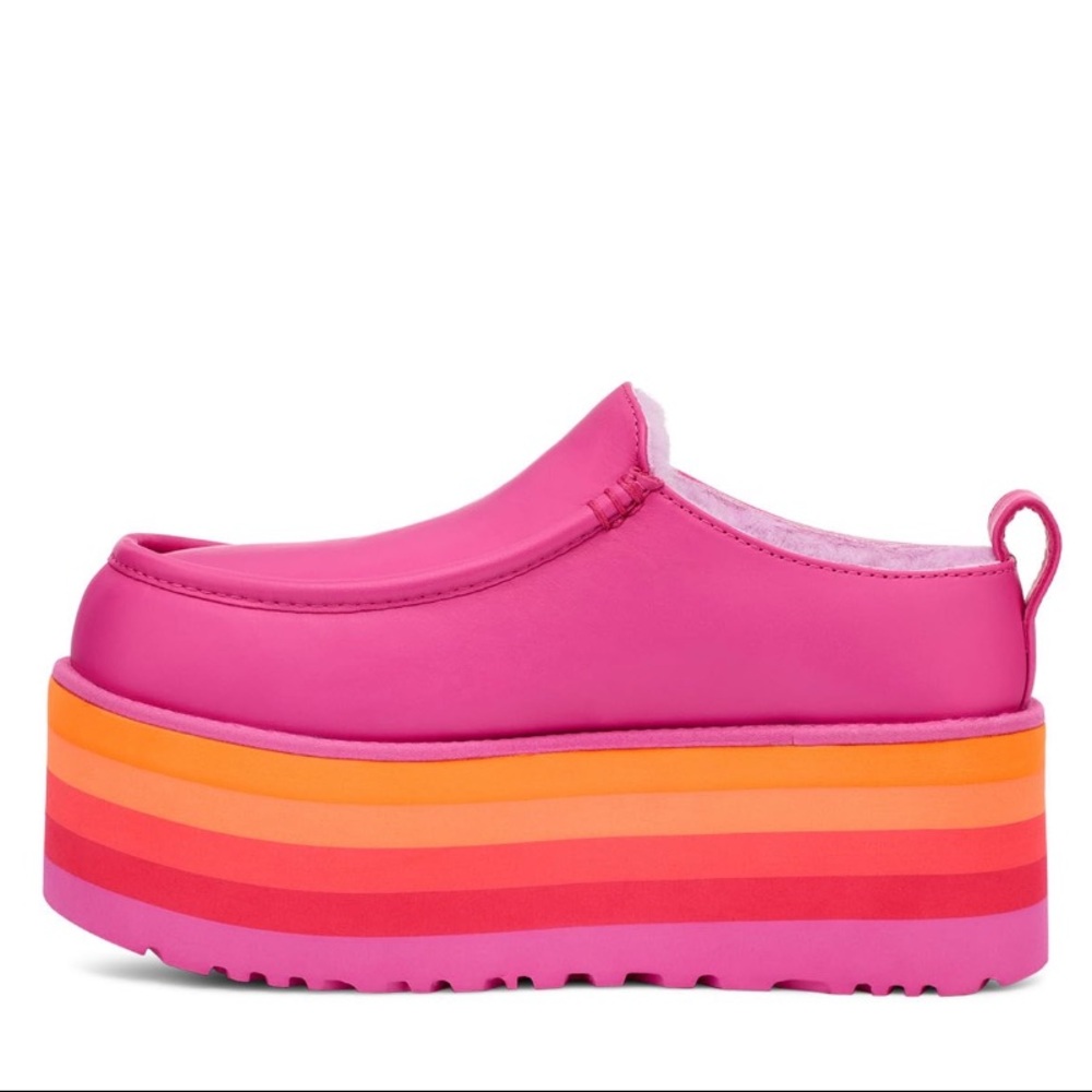 ❤️🧡🩷 UGG URSEEN PLATFORM SLIPPER RASPBERRY 🧡🩷❤️ - Picture 3 of 4